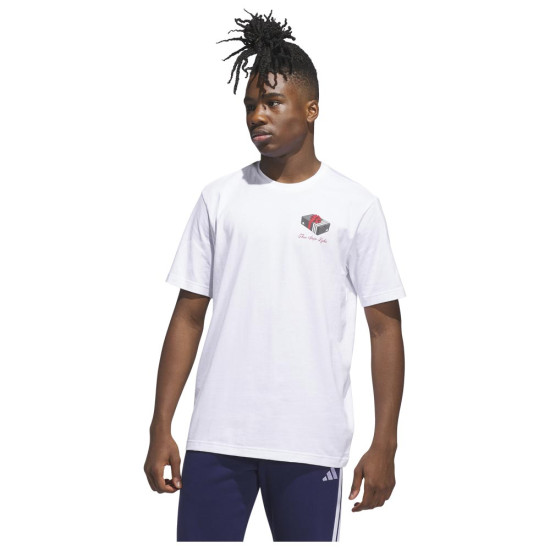Adidas Ανδρική κοντομάνικη μπλούζα 3-Stripes Lights Giftbox Graphic Tee Adidas Ανδρική κοντομάνικη μπλούζα 3-Stripes Lights Giftbox Graphic Tee